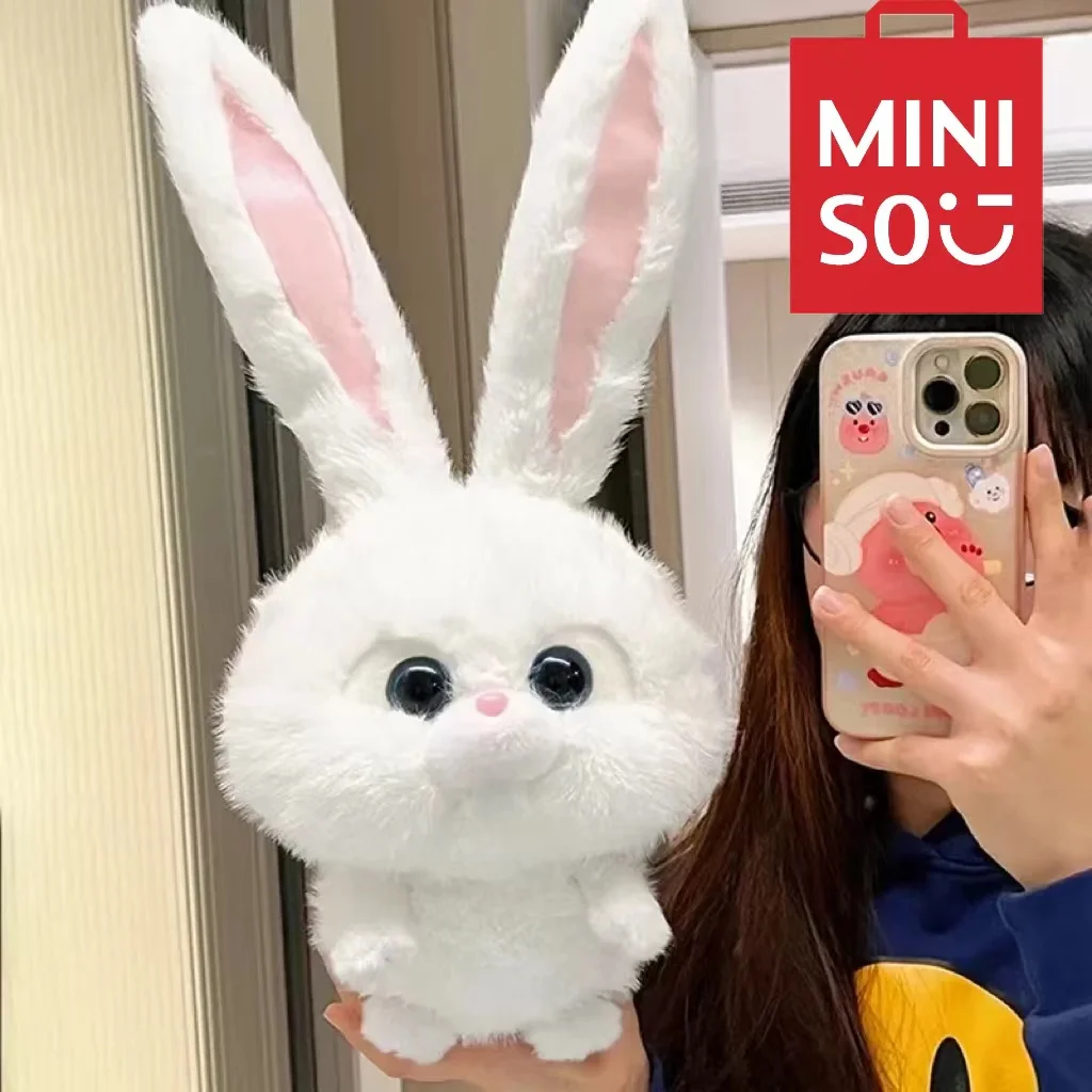 

Miniso Kawaii Плюшевые куклы Кролик босс игрушки таинственная жизнь домашних животных мягкая подушка плюшевые игрушки милые Мультяшные Детские куклы Подарки