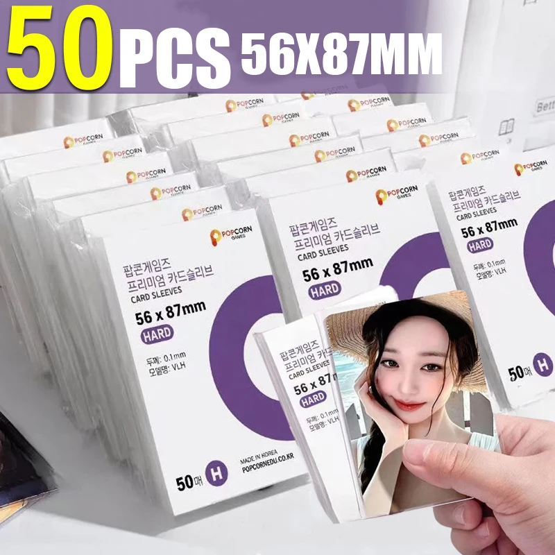 Transparent Waterproof Card Film Protector card protector idol card protector Photocard Popcorn Diy Korean Idol Card Sleeve Ultra Thin Clear Cards Cover