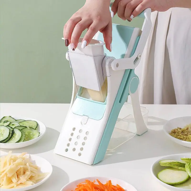 Kitchen Chopping Artifact Multifunctional Vegetable Cutter Slicer Foldable  Grater Slicer Food Chopper Fruit French Fries Cutter - AliExpress