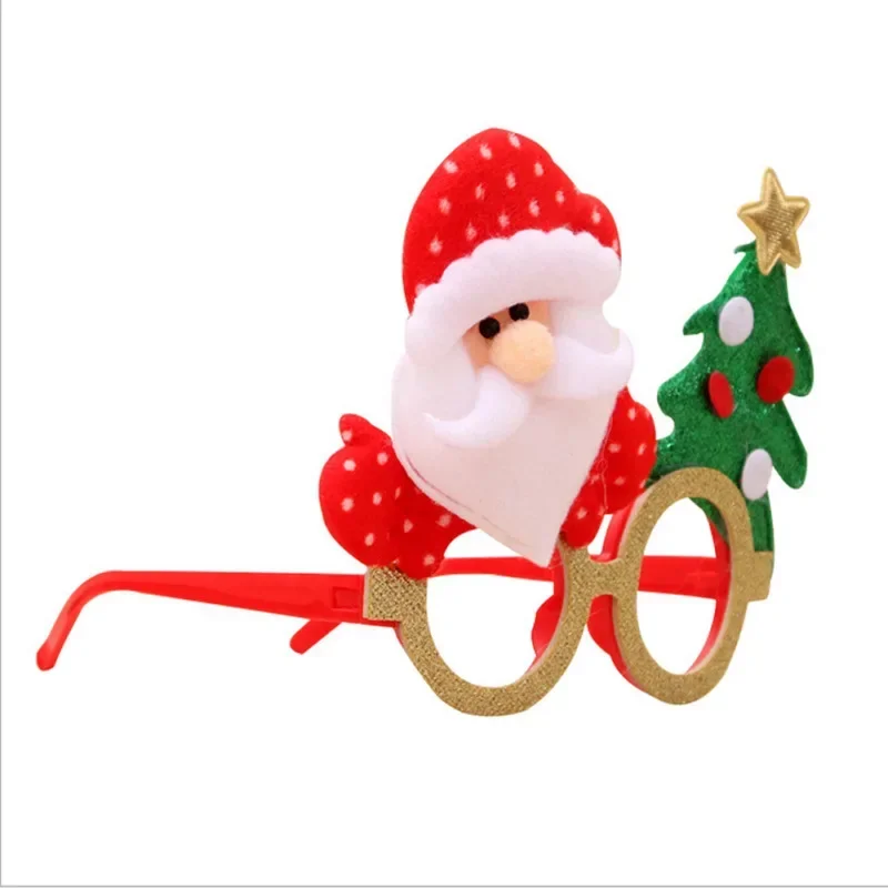 Christmas Ornaments Creative Christmas Items Party Glasses Frame Decoration DIY New Year Xmas Decoration Glasses Gift for Kids