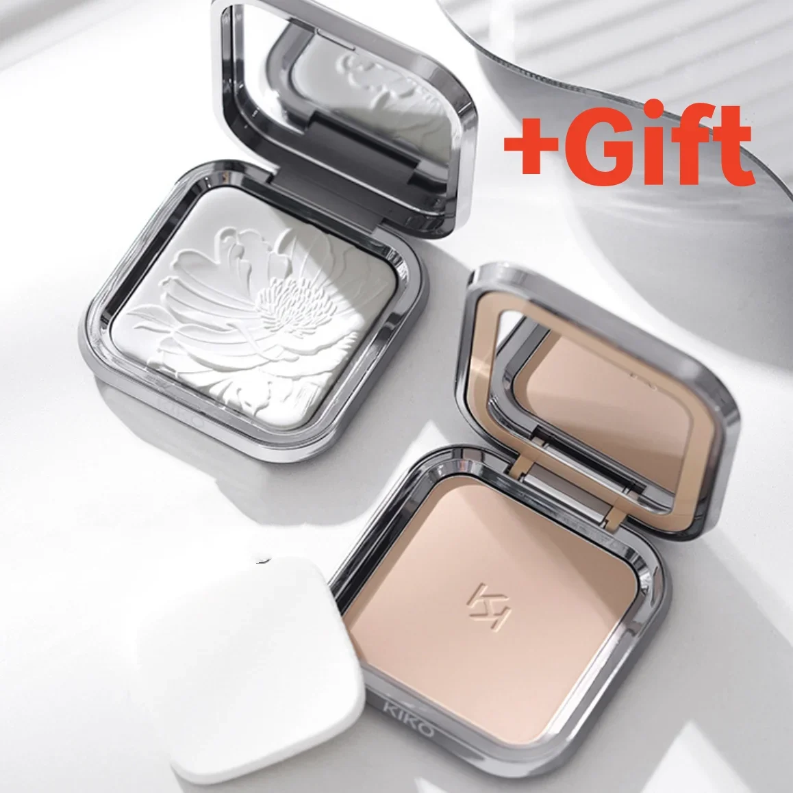 

KIKO MAKE UP powder dry wet matte lotus honey powder set makeup control oil Matte Setting Powder plus gift