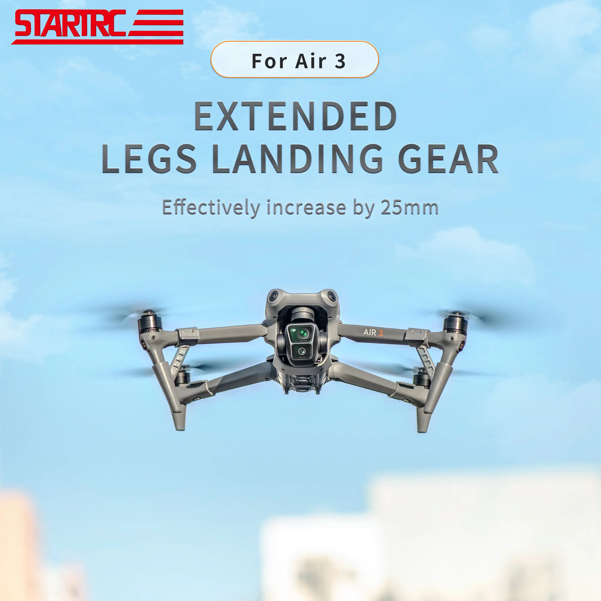 Train Atterrissage Allongé STARTRC Pour DJI Mavic 3 Pro - Protection Caméra