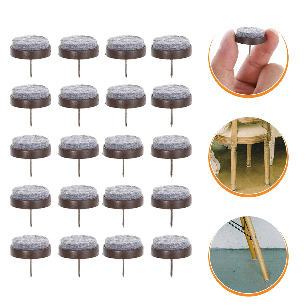 

50 Pcs Chair Leg Floor Protectors Furniture Pads for Hardwood Floors Felt Area Rugs Feet Iron