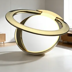 Ultra - Thin Rotatable Magnetic Phone Grip and Stand (Golden)