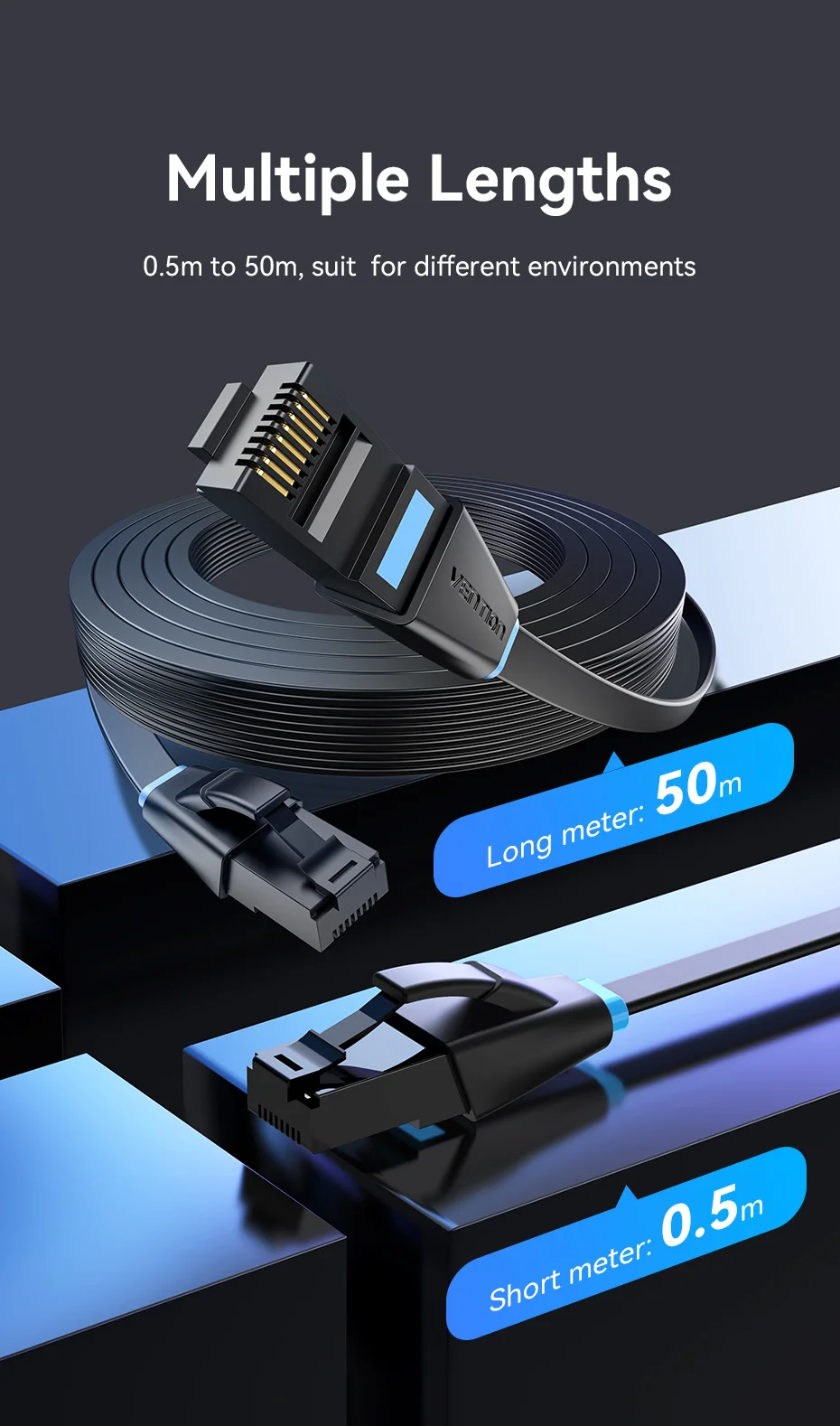 Cat6 Ethernet Cable Gigabit High Speed 1000Mbps Lan Cable RJ45 Network Patch Cab