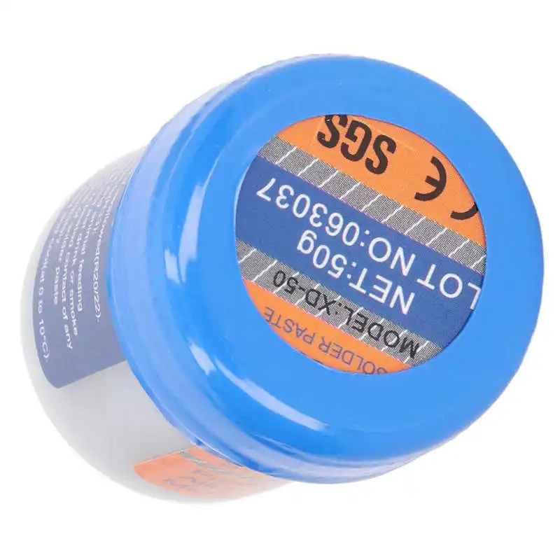 Desoldering 50g Content Soldering Paste No Clean Solder Flux Paste for SMT Patch Electronic Repair XD‑50 Desoldering Pump solder paste desoldering suction pump desoldering pump desoldering tool