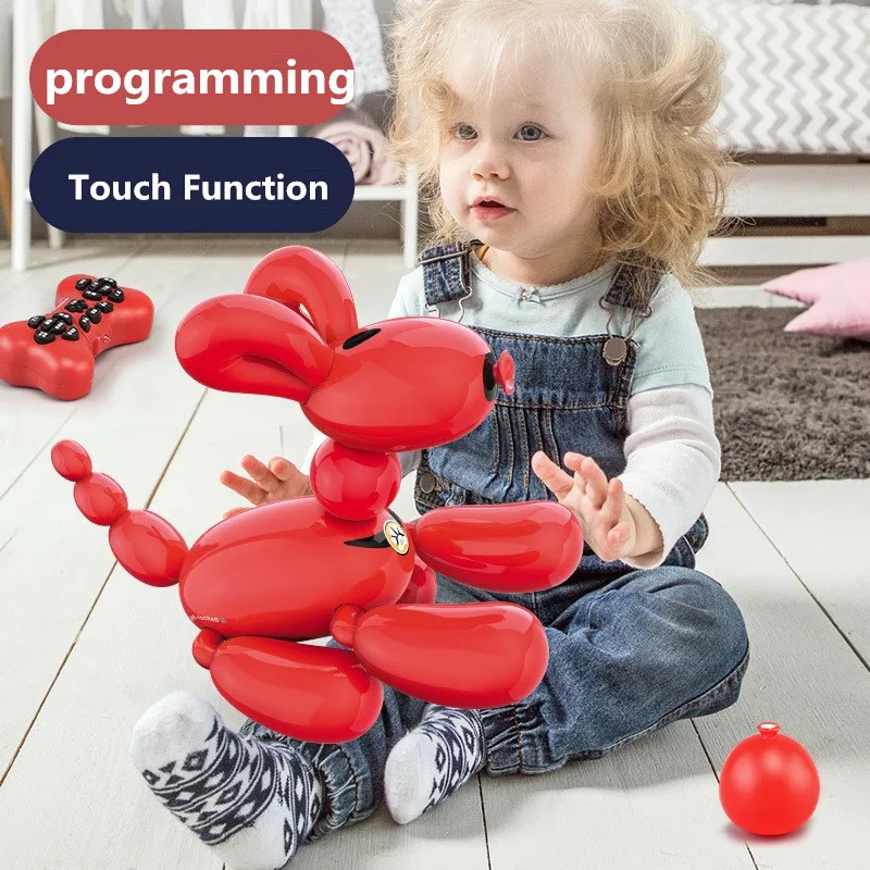 Smart Robots For Kids Programmable Interactive RC Robot Dog Touch Function Tell Story Sing Red toys Dog Large Capacity Battery 2