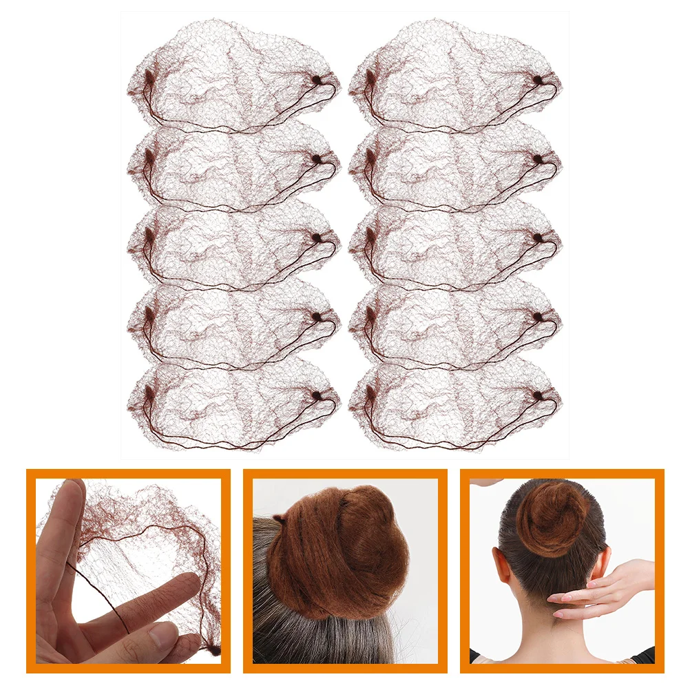 

60pcs Hair Bun Net Elastic Bun Hair Cover Hair Net Hair Accessory for Women Girls