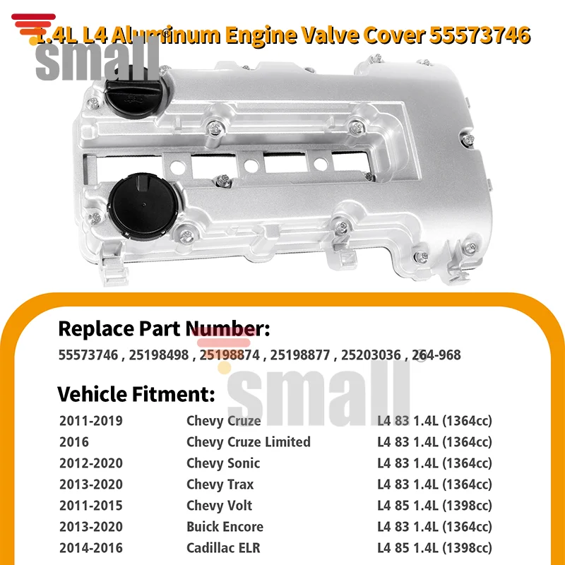 A-Premium Engine Valve Cover Kit – Fits Chevy Cruze 2010-2016 & Sonic – APEVC0052
