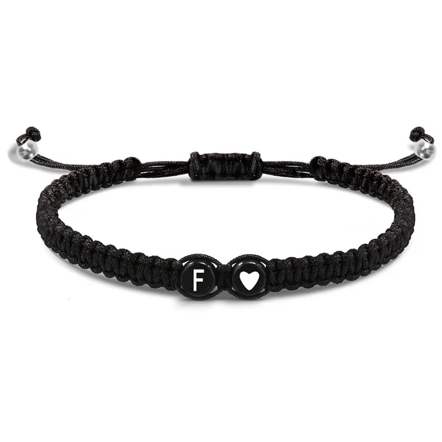 97324-62d5e9.jpg 26 lettres initiales coeur Bracelets à la main réglable A-Z nom tressé Bracelets pour femmes hommes amitié bijoux cadeaux