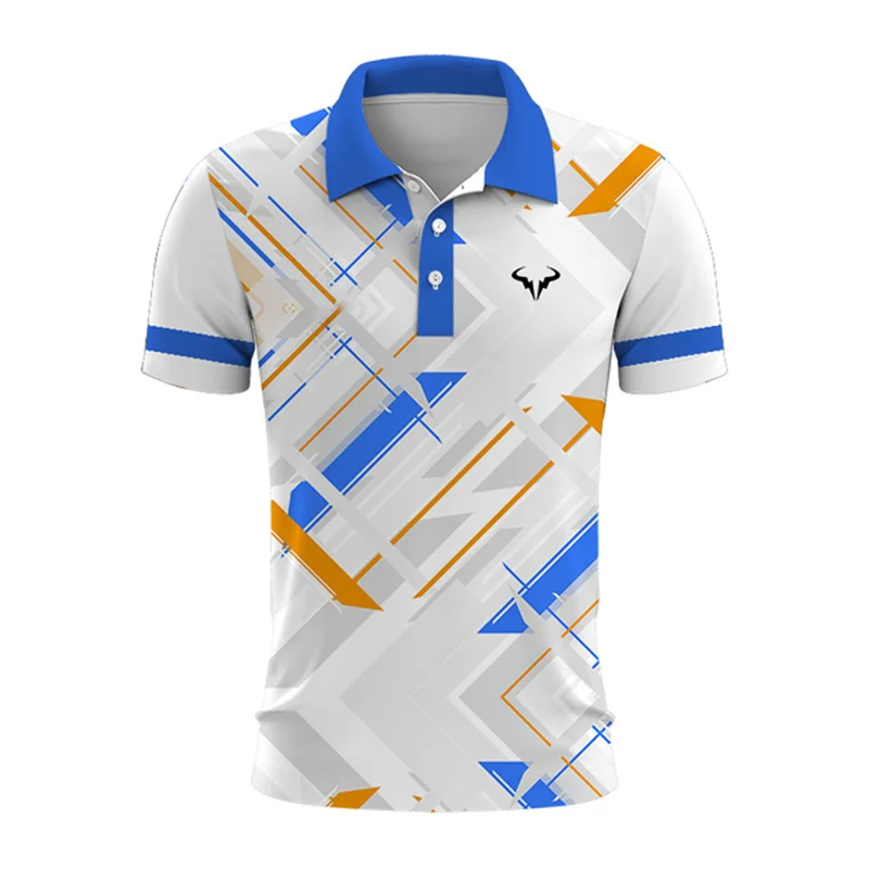 New 3D Printed Striped Style Men Polo Shirt Fashionable Golf Tennis Lapel Short Sleeved Top Loose and Breathable Summer Clothing 17 Scbcba970e7ac4c6e941e60a19a9c6e0bl