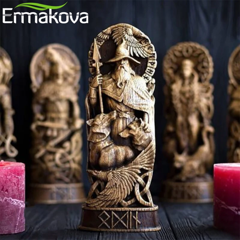 Resin Mythological Statues Figures Nordic Gods Resin Home Decor