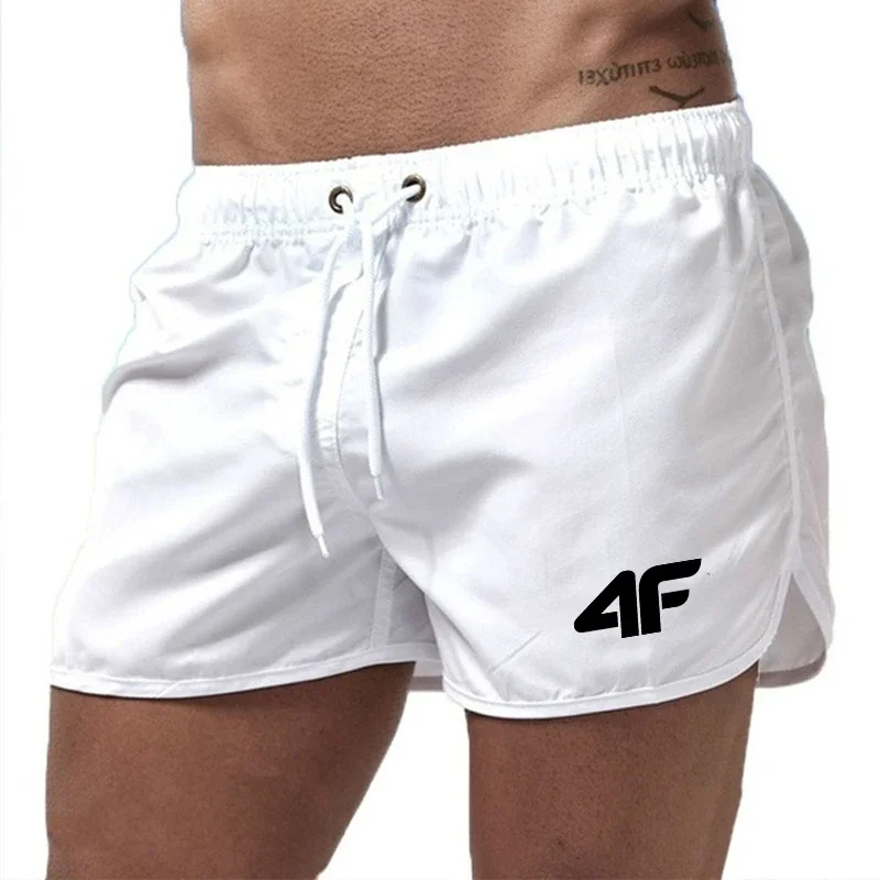 Men's Shorts 2025 Beach Trunks Summer Swim Gym Pants Quick Drying Swimming Homme Surf Ventilate Drawstring Fashion Casual Daily 6
