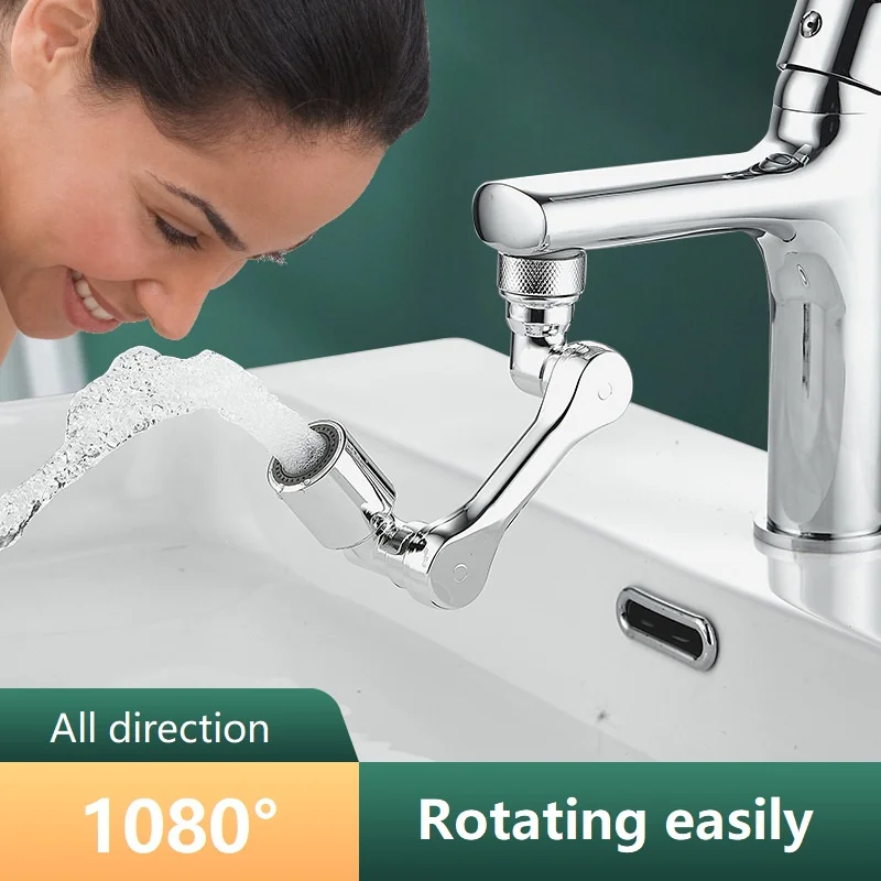 Universal 1080° Swivel Arm Rotatable Faucet Aerator Extender Abs Plastic Splash Faucets Nozzle