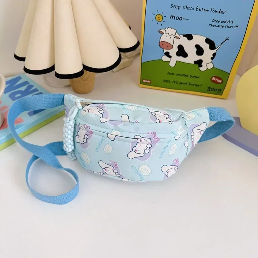 Sanrio Adjustable Crossbody Chest Pack - Cute Girls Cinnamoroll  Hello Kitty Waist Bag