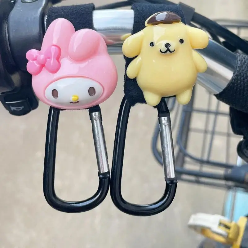 Kawaii Genuine Sanrio Gancio Portaoggetti Per Bicicletta Passeggino Per Moto My Melody Cartoon Water Cup Helmet Handbag Hook Cute Anime Gift
