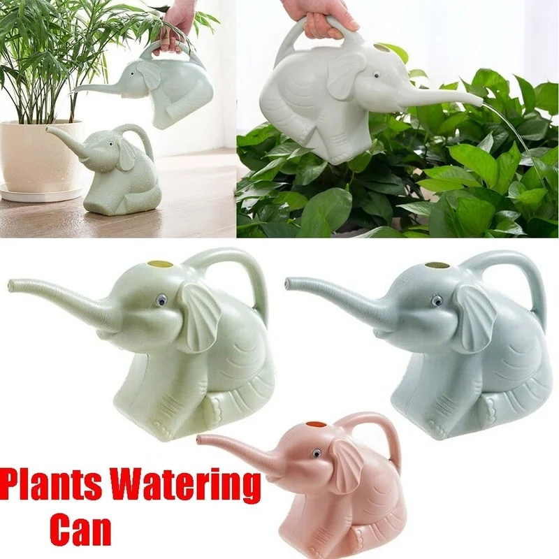 Cute Elephant Shape Watering Pot watering can watering pot flower watering pot Plastic Can Plant Outdoor Irrigation Accessories Gardening Tools and Equipment Home Garden