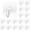 Transparent Hooks in The Bathroom Non-perforated Wall Hooks Sturdy Self-adhesive Hangers Home Accessories 1