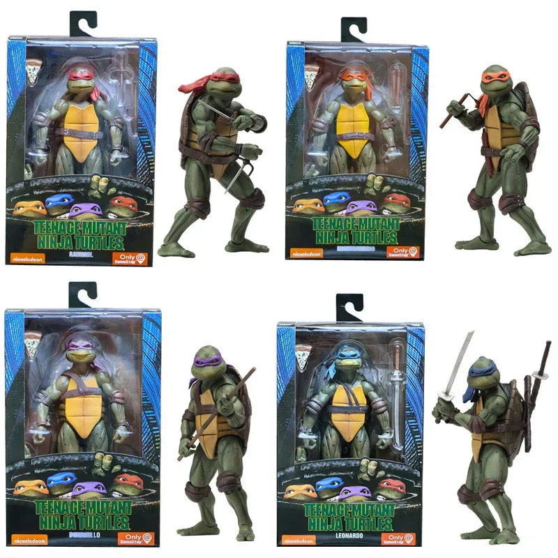 Neca Ninja Turtle Figure Tmnt Turtle Shredder Krang Leonardo Sapphire Donatello Raphael Classic Action Figure Regali Di Compleanno