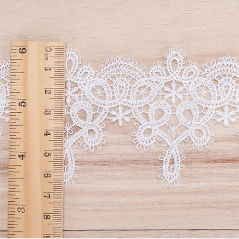 6.5CM Guipure Lace Fabric Trim Embroidery Lace Fabric Applique Dress Sewing Ribbon 1Yards lace ribbon,lace fabric,lace sewing accessories,lace sewing supplies,lace accessories,lace garment accessories,lace decoration,clothing craft accessories