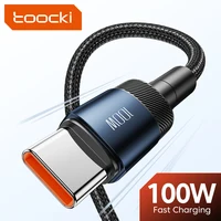 Toocki 60 Вт/100 Вт Кабель типа C к USB C PD 3.0 Быстрая зарядка Быстрая зарядка типа C к типу C для ноутбука Huawei Xiaomi Samsung — изображение 2
