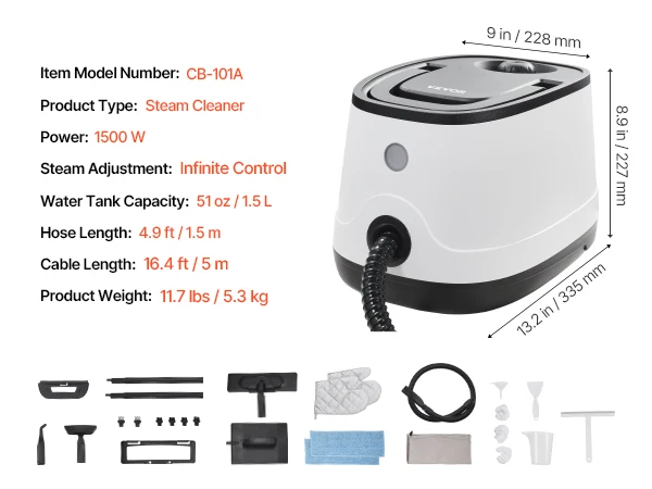 SucceBuy Multipurpose Steam Cleaner 6