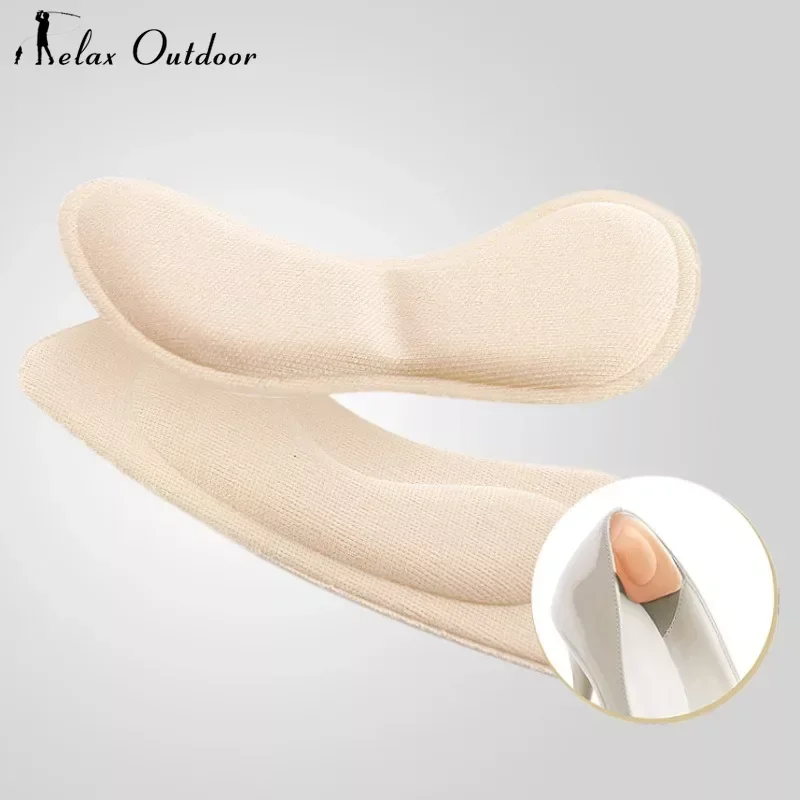 2 Pc Insoles Patch Heel Pads for Sport Shoes Adjustable Size Antiwear Feet Pad Cushion Insert Insole Heel Protector Back Sticker
