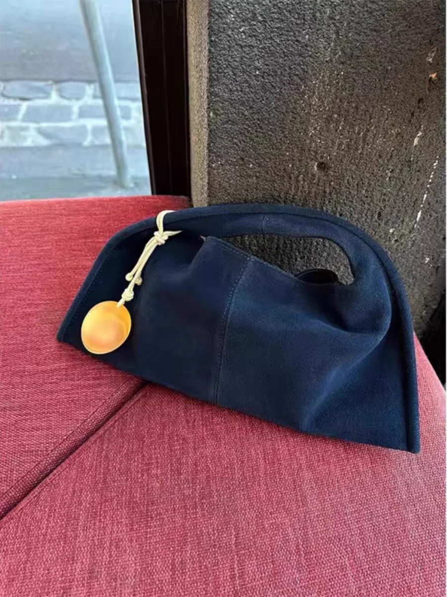 Ladies' Top-handle Bag High-end Feel Niche Design  Shoulder Crossbody Bag Vintage Commute Handbag For Autumn/winter Season