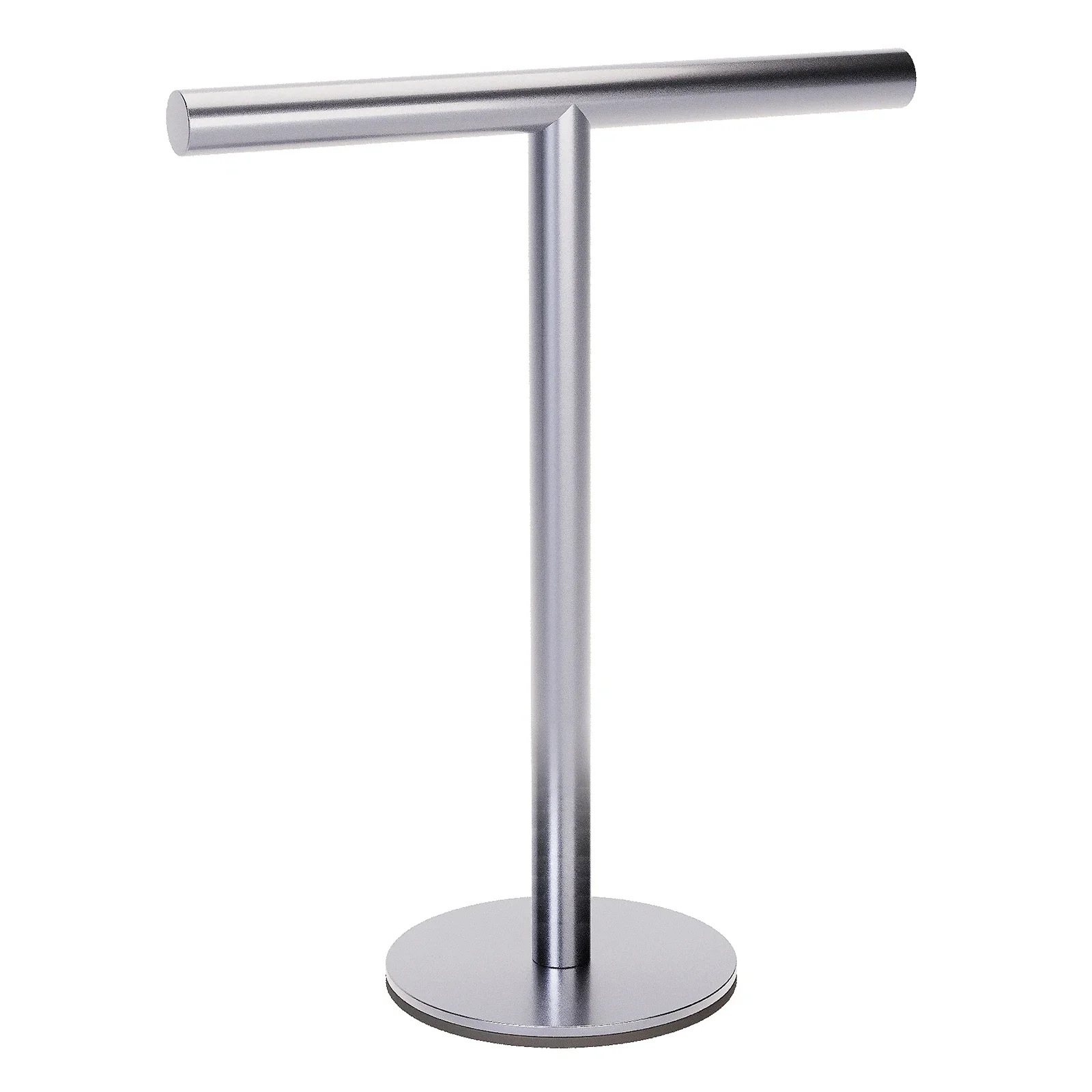 1pc Modern Freestanding Stainless Steel Towel Rack, T-Shape Hand Towel Holder with Sturdy Base, No Power Required, for Bathroom