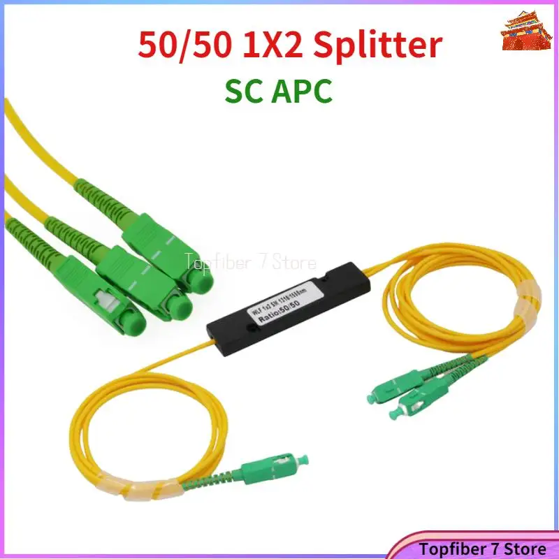 

50/50 1X2 SC APC FBT PLC Singlemode Fiber Optical Splitter FTTH PLC SC/APC 1x2 PLC Optical Fiber Splitter FBT Optical Coupler