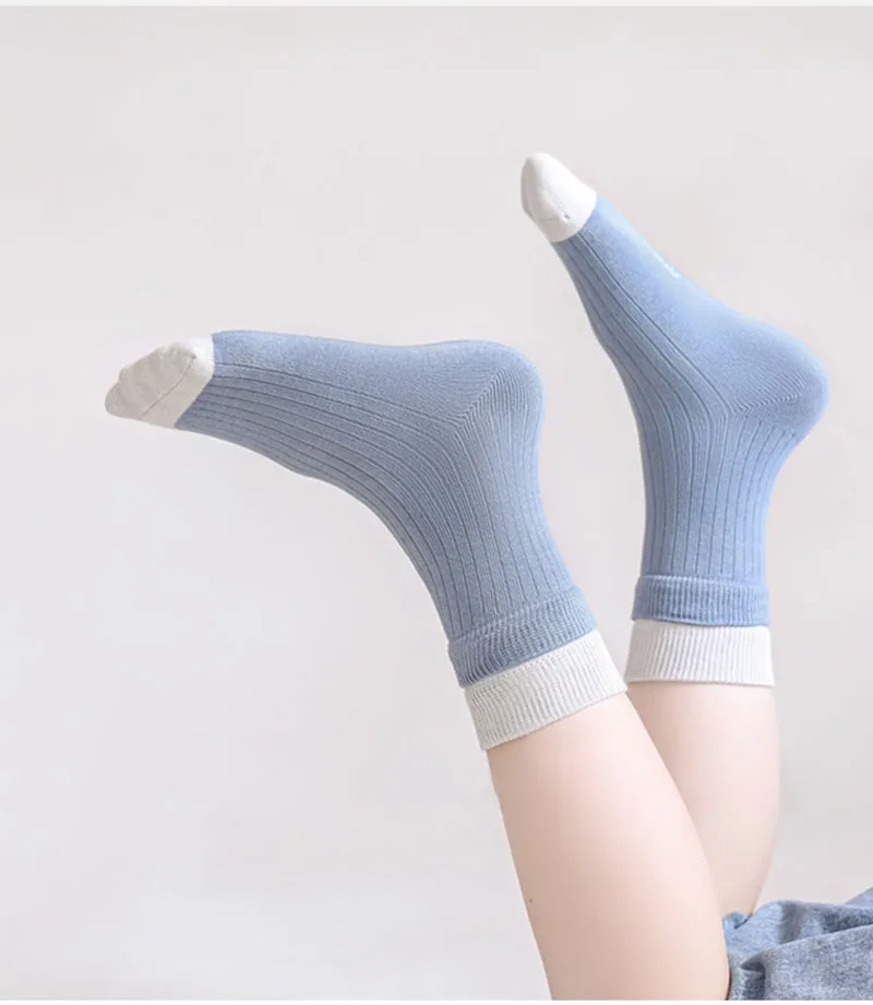 Autumn Baby Tube Socks Color Block Kids Stripe Socks