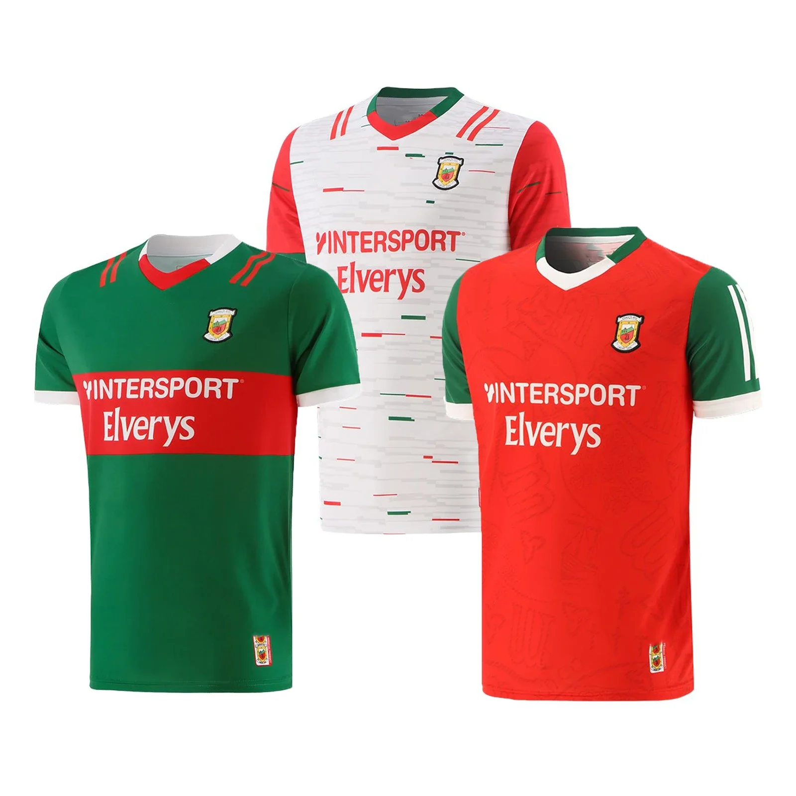 

2023 Mayo GAA Home/вратарь 3-полосатый Джерси