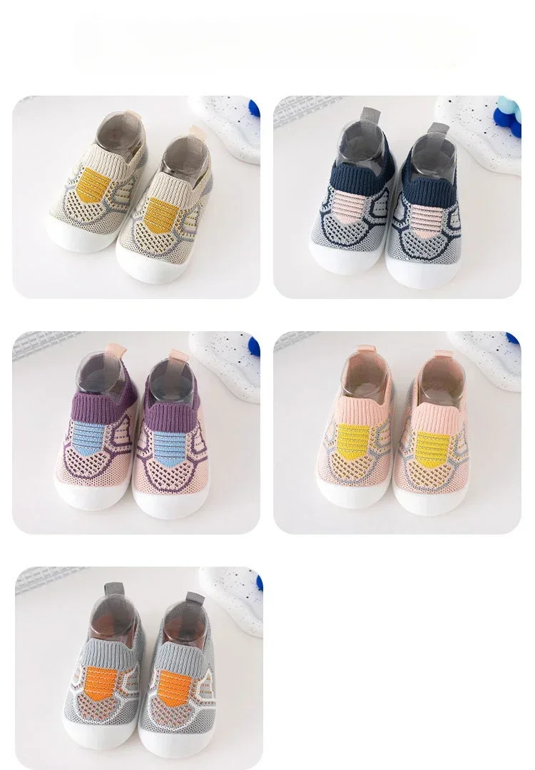 Description Picture 5 of item2025 Hot Style Children's New Casual Baby Sneakers Soft-soled Stirrup Toddler Shoes Baby Shoes Easy To Put on And Take Off