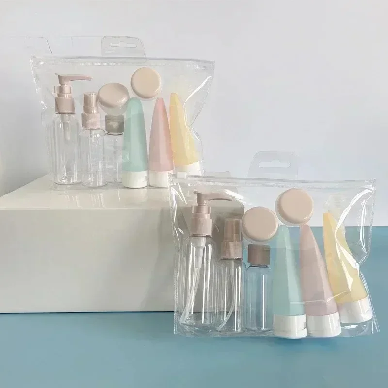 Travel Bottles Set with Storage Bag - Empty Liquid Containers for Creams, Lotions, and Sprays