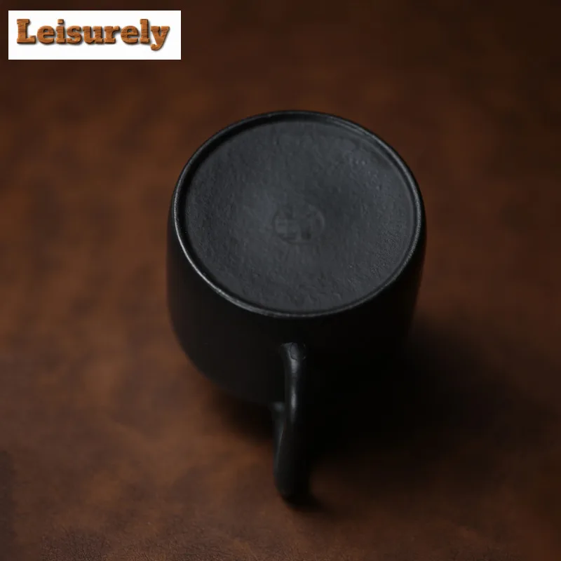 180ml Yixing Purple Clay Teapots Handmade Black De Zhong Pot Raw Ore Dahongpao Mud Tea Brewing Kettle With Strainer Zisha Teaset