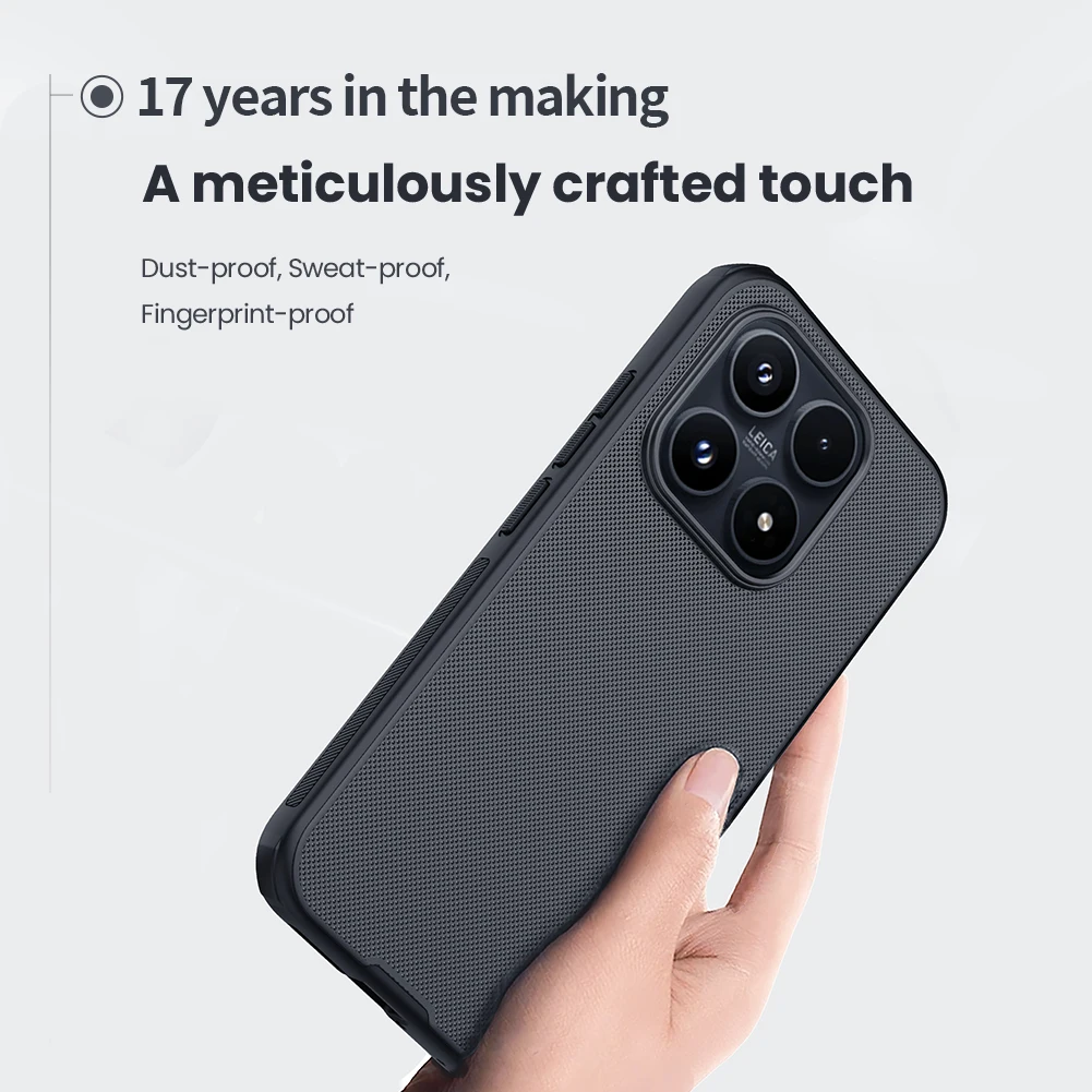 NILLKIN Frosted Shield Case with 4-Corner Bumper Protection and Anti-Fingerprint Finish