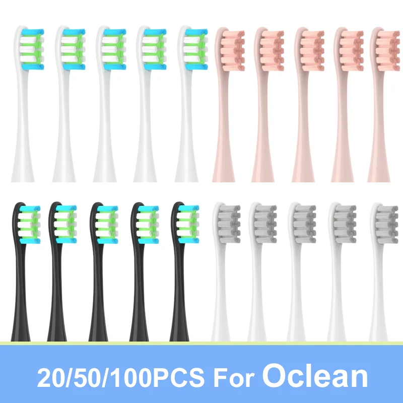 

20/50/100PCS Replacement Brush Heads For Oclean X/ X PRO/ Z1/ F1/ One/ Air 2 /SE DuPont Electric Toothbrush Sonic Wholesale