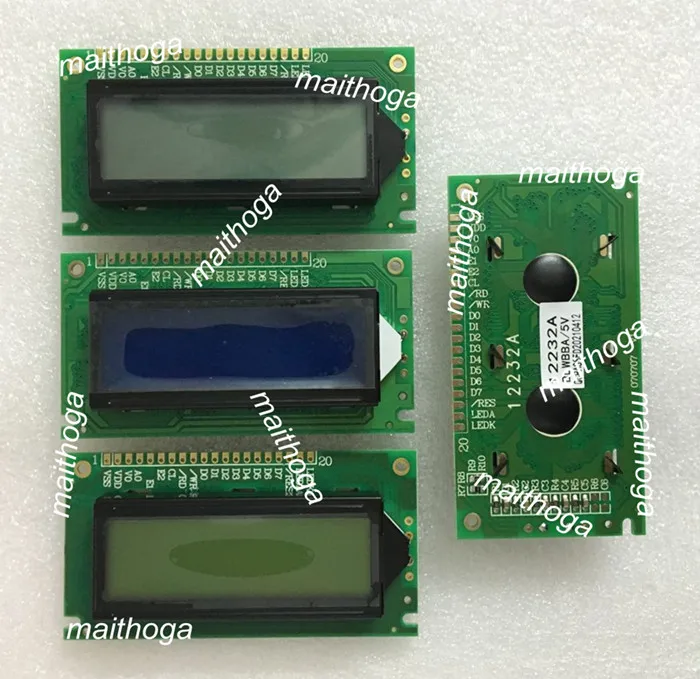 20PIN 12232A LCD Screen Module SED1520 Controller Parallel Interface 5V Blue/White/Yellow Backlight