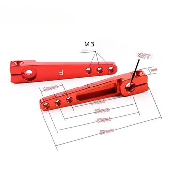 CNC Futaba Aluminum Alloy Servo Horn Heavy Duty Arm Tools Parts 25T Metal Extension1.75" Inch for RC Airplane Model 1