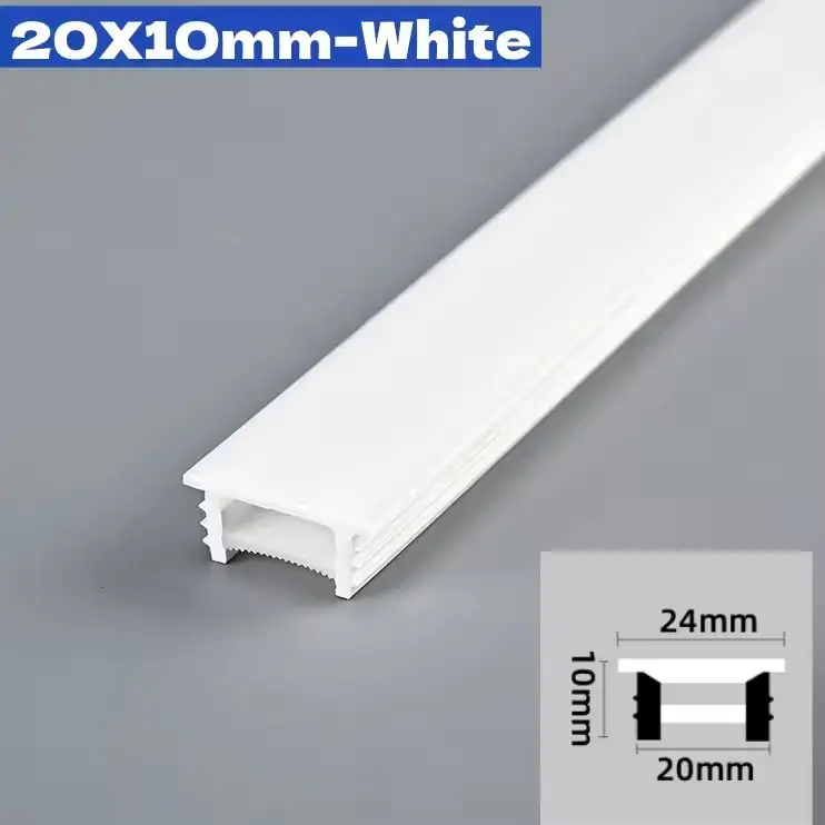 Black Flexible LED Neon Rope Lamp Silicone Tube Diffuser Recessed Channel For WS2811 WS2812B Waterproof Ribbon Neon Strip Lights - Image 17