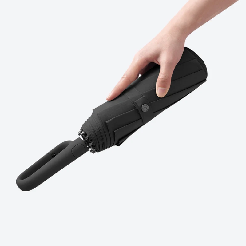 

Мужской/женский складной автоматический зонтик с застежкой и защитой от ветра