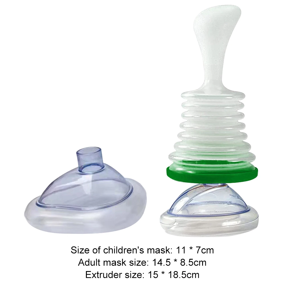 Choking Rescue Kits First Aid Mask First Aid Kit First Aid Kit Anti Suffocation Choking Emergency Device for Adult Children CPR First Aid Breathing Mask Cardiopulmonary Trainer