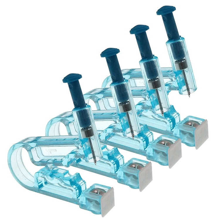 Kit de pistolet de perçage des oreilles jetable, 1-10 pièces, sécurité saine, boucle d\'oreille, Kit de Machine à outils, clous, nez, lèvres,