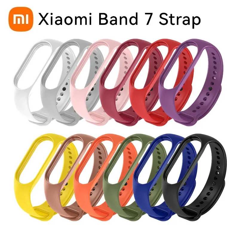 

Strap For Xiaomi Mi Band 7 Silicone Wristband Bracelet Replacement Strap For Mi Band 7 Wrist Color TPU Soft Strap