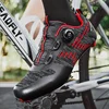 Men Cleat Shoes Breathable Lightweight Cycling Shoes Air Mesh Outdoor Racing Road Bike Shoes Self-Locking Pedal Bicycle Sneakers 1