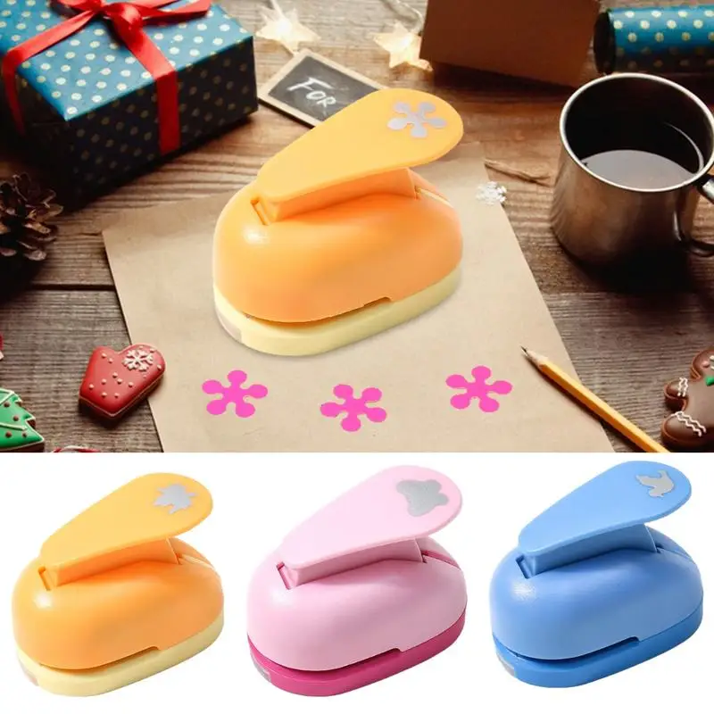 Hole Punch For Craft Mini Portable Cartoon Shapes Paper Puncher Paper Punch Gift Tags Punches For Scrapbook Cardstock Kids
