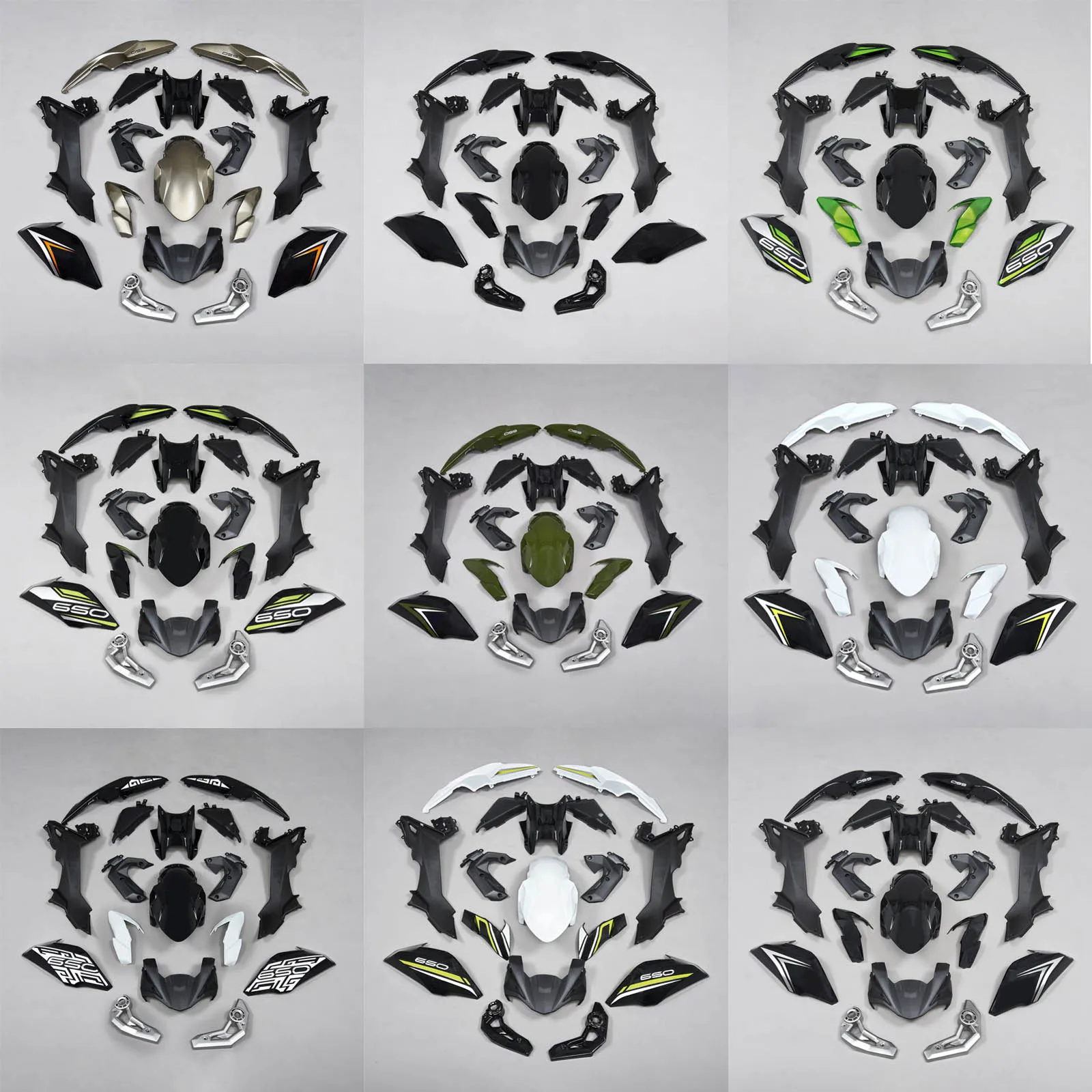 

Topteng Bodywork Fairing Fit for Kawasaki Z650 2017 2018 2019 Injection ABS Plastic