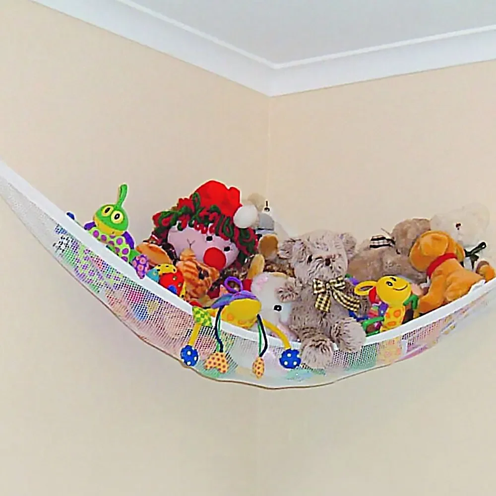 Large Toy Hammock Mesh Kids Bedroom Storage Nursery Teddy Bear Net Child Organizer Stuffed Towels Tidy Soft Storage Organizer 2