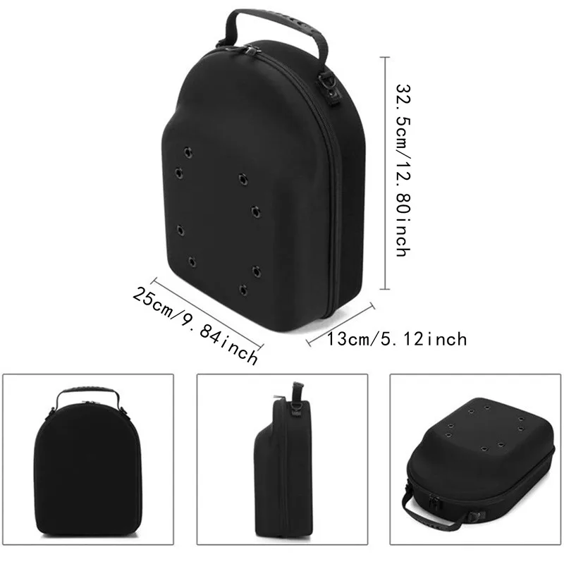 Unisex Baseball Hat Travel Bag Baseball Cap Case Sport High Quality Storage Carrier Box Display EVA Carrying Bags Solid Color