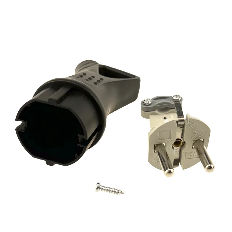16A European Germany 16 amp industrial rubber ce schuko plug industrial wall plug With Cover